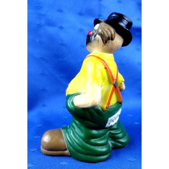 Sad Clown Cake Topper Vintage Wilton 1977 1316 Hong Kong Hard Plastic 4 Inch - Picture 8 of 9